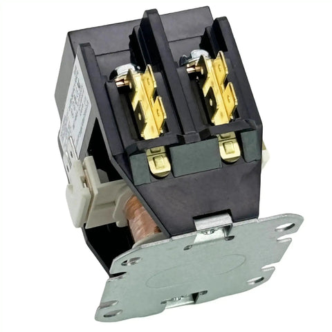 Compact 208V-240V 40A DPST Contactor for HVAC and commercial appliances, 50-60Hz bipolar AC relay, ideal for air conditioning and refrigeration