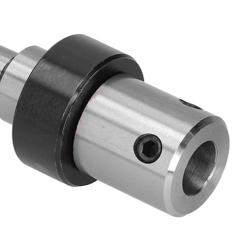 MT2 Annular Cutter Arbor With Three Quarter Inch Weldon Shank Chuck For Internal Water Cooling, close-up view of extension rod