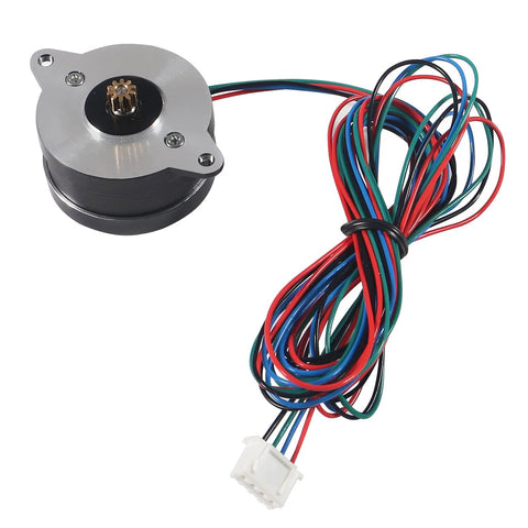 AITIAO 36mm round-stepper motor with silver mount plate and 47.2in multicolor cable ending in a white connector