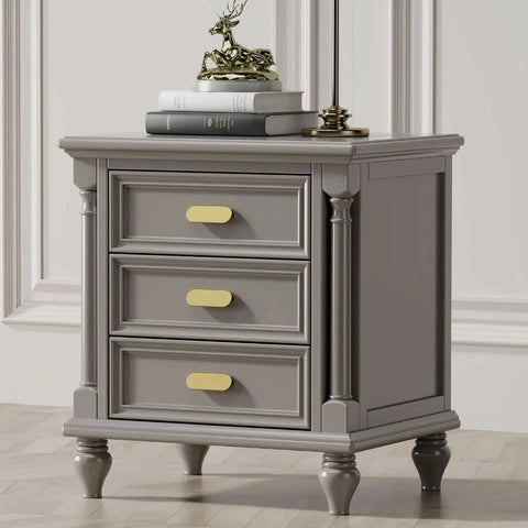 Nightstand with 10 Pack Gold Cabinet Pulls 3 Inch Edge Pulls For Cabinets Desk Pull Gold Handle For Kitchen Cabinets