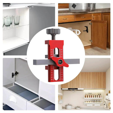 Cabinet Door Jig And Installation Tools Kit For Pros And DIY Woodworkers Multi Functional Woodworking Guide with locator and mounting tool
