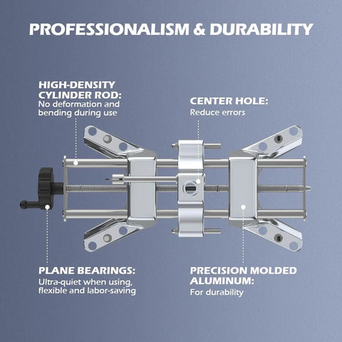 Beefy Wheel Alignment Clamp Tool With Magnetic Adapter For 12 To 25 Inch Rims Universal Clamp in precision molded aluminum