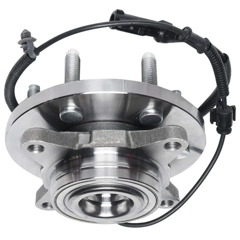 Front Wheel Bearing Hubs Assembly Kit For 2009 2010 Ford F150 RWD With ABS Sensor 6 Bolt close-up view