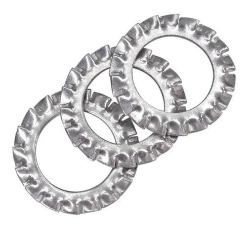 M10 External Tooth Serrated Lock Washer Made From 304 Stainless Steel 50 Pieces Heavy Duty Rust Resistant Indoor Outdoor Use High Hardness