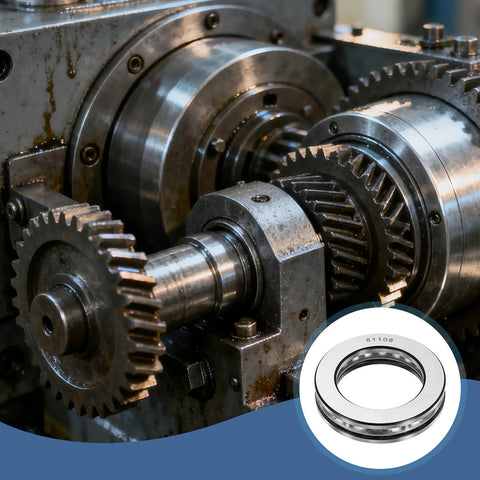 uxcell 2Pcs axial thrust ball bearings, 40mm bore, 60mm OD, 13mm thick, chrome steel ABEC5