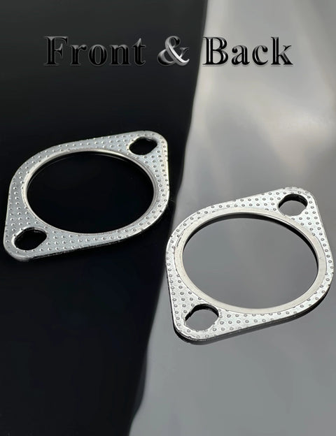 Automotive exhaust gasket set, YAMAKATO 2.5in 2-bolt, 62mm, metal flanges (2 pcs)