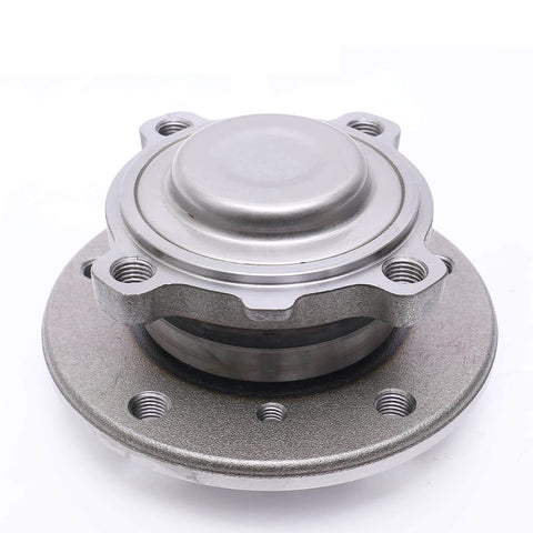 BMW Front Wheel Bearing Hub Assembly Set Of 2 For 2008 Through 2013 128I 135I, 2006 Through 2011 323I, 2007 Through 2011 328I, 2007 Through 2012 335I, 2010 Through 2016 Z4 Replacement Hub Kit, close-up view