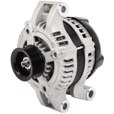 Front view of Drop In Ready Alternator Replacement for Ford E Series and F Super Duty 6.2L V8 2017-2022 models.