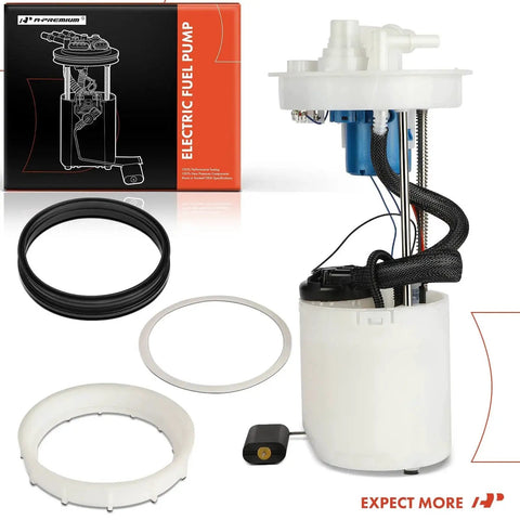 Electric Fuel Pump Module Assembly With Sending Unit For Honda Civic 2006 2007 2008 2009 2010 2011 1.8L L4 Direct Replacement Fuel Pump Kit With Sending Unit 17045SNAA00 17045SNAA01 17045SNAA02 showing components and packaging.