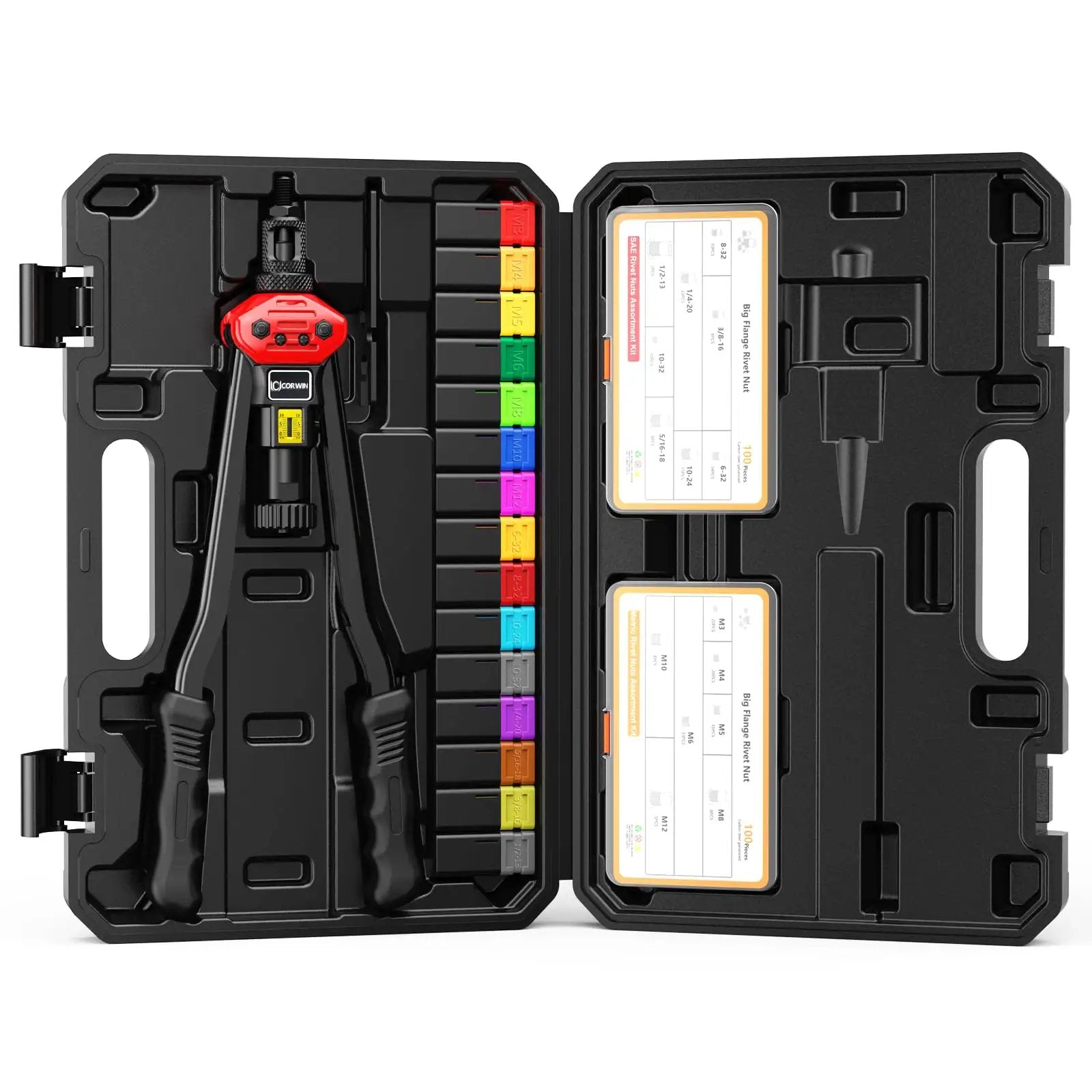 Stroke Setting Rivet Nut Gun 16 Inch With Metric and S...