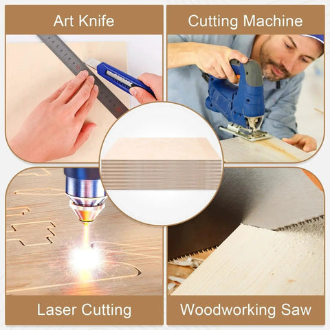 30 Pack Basswood Sheets for Crafts 12 By 12 By One Eighth Inch Thick Unfinished Square Wood Boards used with tools