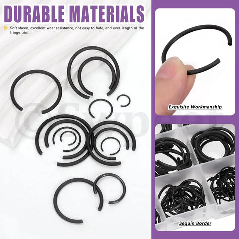 322 Piece Snap Ring Set Carbon Spring Steel And Manganese Round Wire C Clips Internal Snap Ring Kit 14 Sizes From 7mm To 30mm