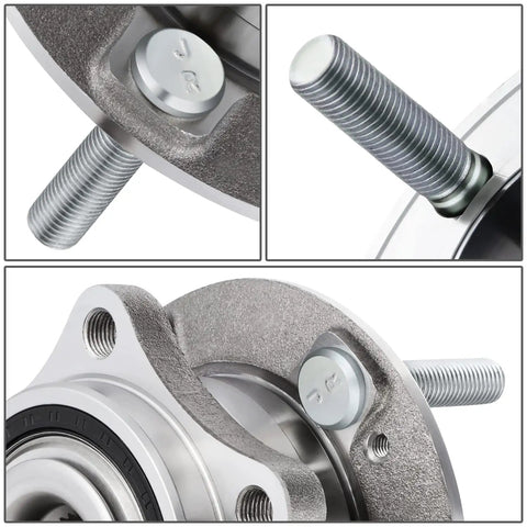 Close-up of Front Wheel Bearing Hub Assembly Direct Fit for Hyundai Sonata 2015 2019 Tucson 2016 2021 Veloster 2019 Cadenza 2017 2020 Optima 2016 2020 Sportage 2017 2022 Beefed Up Replacement OEM Quality Replaces 513374 51750 C1000