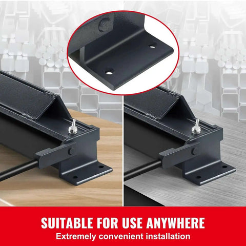 Box And Pan Brake 48 Inch Sheet Metal Bender for 0 to 130 Degree Bends Portable Mini Metal Brake installation brackets