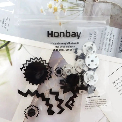 Honbay 6-piece metal servo arm kit with 25T aluminum round discs and screws for RC hobby
