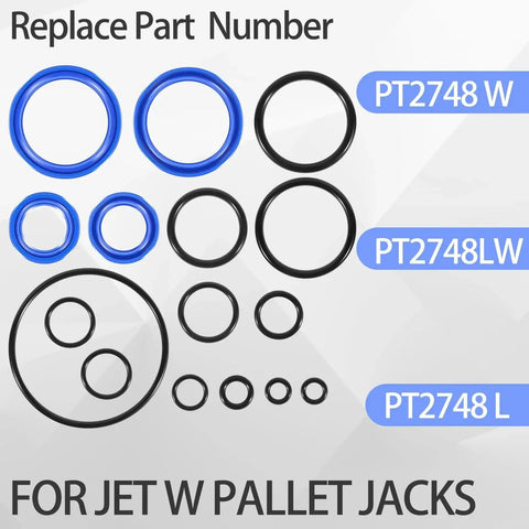 Pro Grade O Ring Seal Kit For Jet W Pallet Jack Hydraulic Unit Replaces PT2748W PT2748LW PT2748L And Variants Fixes Leaks Boosts Load Lifting Smoothness Quiets Groans Easy Install