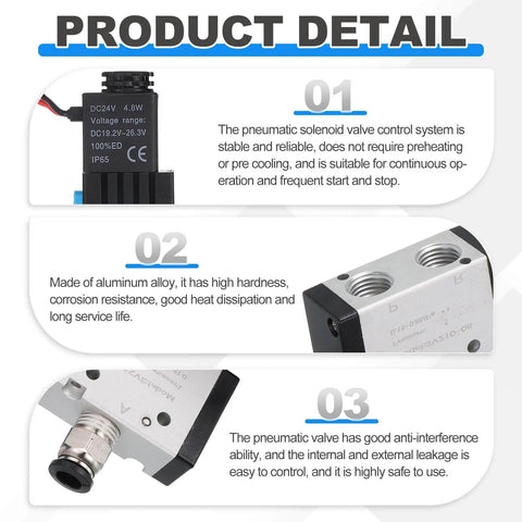 One Eighth Inch Pneumatic Valve 12V DC 3 Way 2 Position Electric Air Solenoid Valve details and benefits