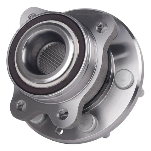 4WD Front Wheel Bearing Hub Assembly for 2015-2022 Chevy Colorado and GMC Canyon with ABS, round metal design, top view