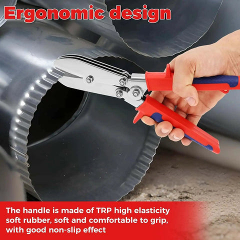 Five Blade Sheet Metal Bender with ergonomic grip crimping gutter edge of galvanized steel ductwork