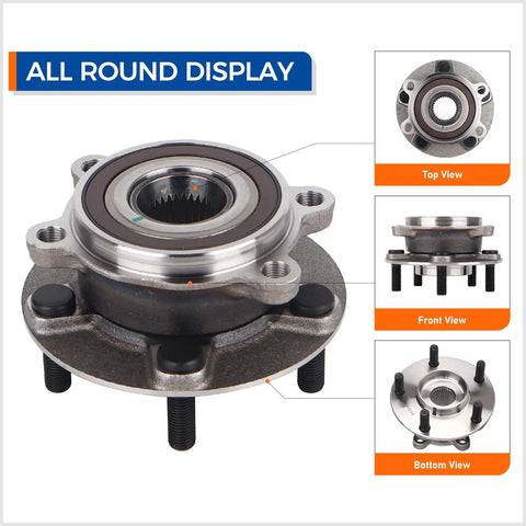 Front Wheel Hub Bearing Assembly Plug And Play Direct Fit Replacement For Mazda 6 2014 2019 And Mazda CX 5 2013 2022 with views.
