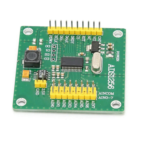 High Precision 24 Bit Analog To Digital Converter Module With Plug And Play Interface Onboard Terminal Block For No Fuss Easy Input Output And Durable Double Sided PCB For Stable Accurate Digital Conversion front view