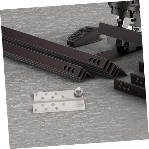 Hidden 360 Degree Door Hinge For Secret Bookcase Doors in stainless steel, showing parts and smooth operation mechanism.