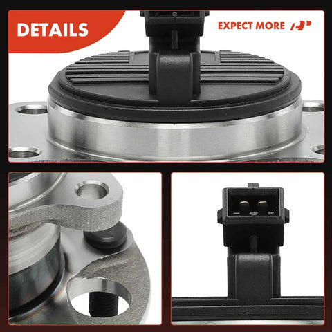 Close-up of Beefed Up Two Pack Rear Wheel Bearing And Hub Assembly With ABS For Hyundai Elantra 2017-2020 And Kona 2018-2023
