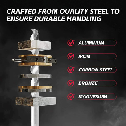 All In One Thread Repair Kit For Auto And Plumbing Projects With SAE And Metric Helicoil Inserts HSS Drill Bit showing material durability