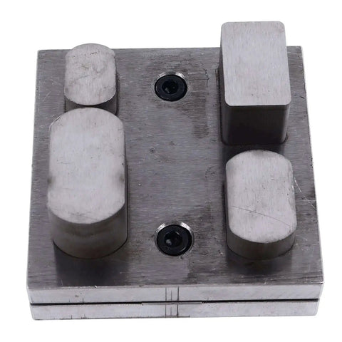Versatile Alloy Steel Punch Die Disc Set for Jewelry Crafting shown from top view with multi-size dies for precision shaping