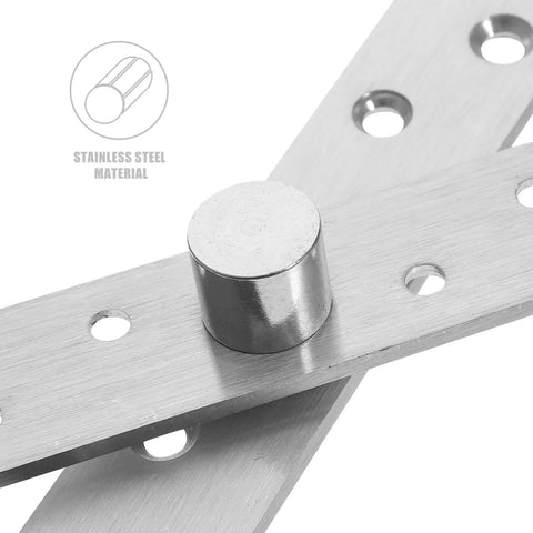 Hidden Door Pivot Hinges Kit 6 Pieces Pro Grade Heavy Duty Concealed Stainless Steel With 360 Degree Rotation