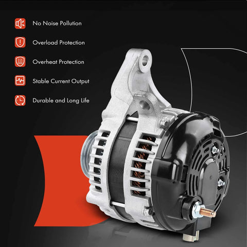 Drop-In 160A 12V Clockwise Alternator Replacement For Jeep Commander 2006 V8 5.7L And Grand Cherokee 2005 To 2006 V8 5.7L Plus 2006 V8 6.1L