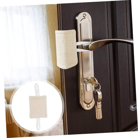 Three Pack Door Slam Stoppers Silencers for Doors Prevent Slamming with Easy No Drill Installation Attach to Door Knobs Without Tools