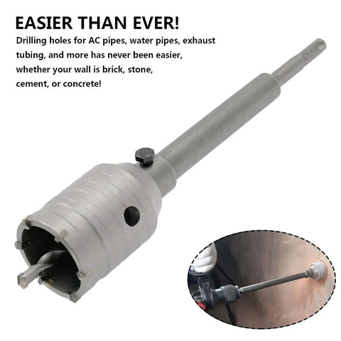 Durable 2 Inch Concrete Hole Saw Cutter With SDS Plus Shank And 202mm Connecting Rod For Fast Clean Drilling Image