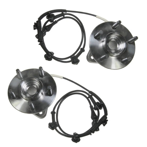 Two Piece Front Wheel Bearing And Hub Assembly Set For Ford Ranger 2000 2001 2002 4WD ABS And Mazda B Series B3000 B4000