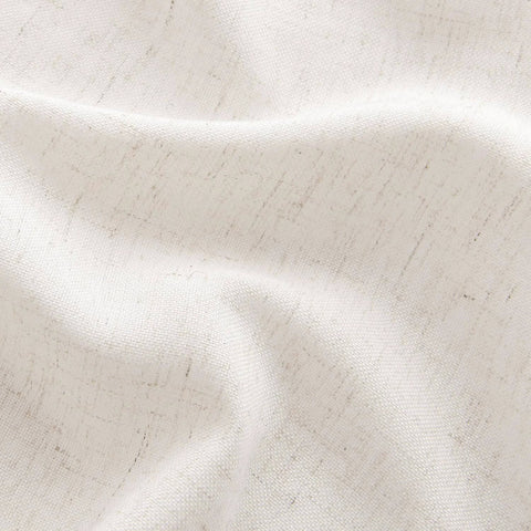 Close-up of fabric texture for Pinch Pleated Linen Sheer Curtains 102 Inch Long, Two Panel Set With Ring Hooks And Clips For Track System