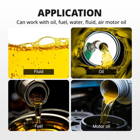 EVIL ENERGY automotive adapter front view; yellow fluid close-up, oil/fuel context
EVIL ENERGY 1/4 in NPT adapter side view; oil pouring image, aluminum context
EVIL ENERGY adapter close-up; fuel being poured, golden liquid detail
EVIL ENERGY 1/4 in NPT adapter installed angle; motor oil being poured into engine