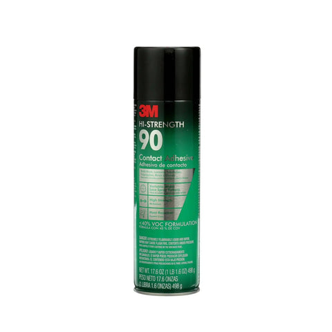 Hi-Strength 90 spray adhesive single 17.6 oz can, contact glue for wood, metal, fabric, plastic, foam, fiberglass, drywall, crafts and automotive repairs, adjustable nozzle, quick-dry, CARB compliant can