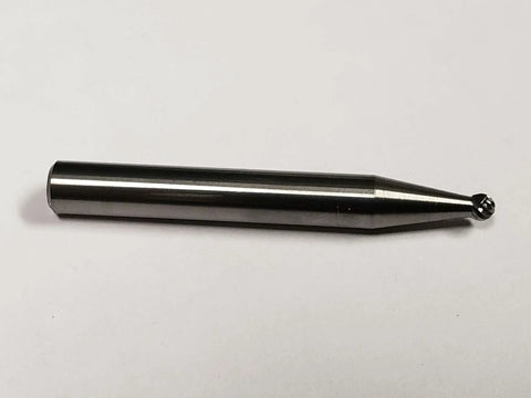 Ball Nose Burr SD 11 Single Cut Solid Carbide 1/8 Inch Shank Precision Burr for metalworking and aluminum finishing
