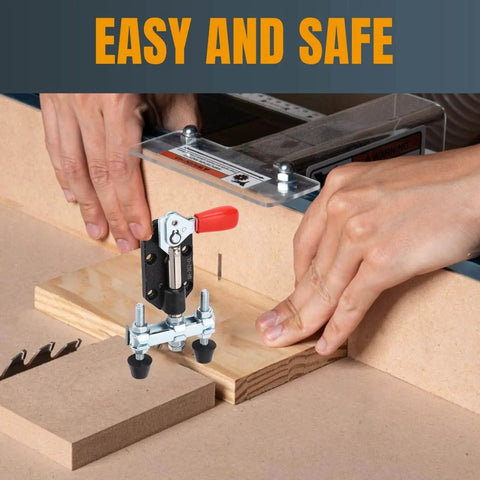 Push Pull Clamp Tool With Quick Toggle, 198 Lbs Clamping Force For Metal Plates And Circuit Boards in vertical position