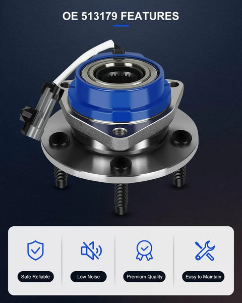 Front Wheel Hub Bearing Assembly 5 Lug With ABS OE 513179 featuring safe reliable design