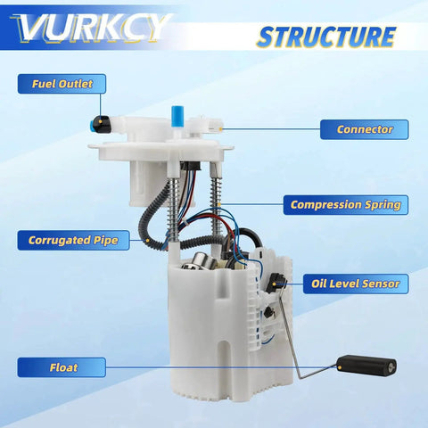 Drop In Electric Fuel Pump Module Replacement For 2015 2016 Chrysler 200, 2014 2016 Jeep Cherokee, 2013 2016 Dodge Dart L4