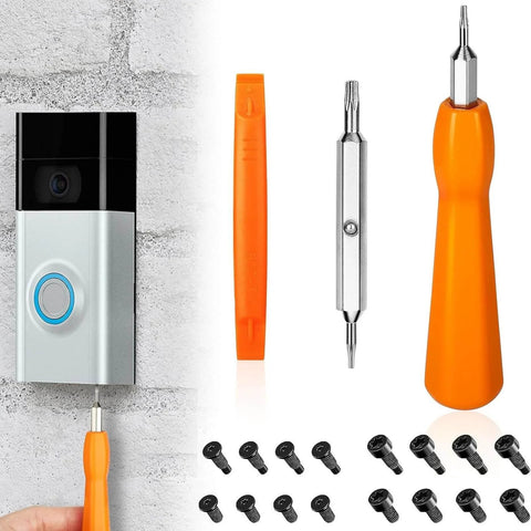 Doorbell Screwdriver Replacement Kit With Double Ended Bits For All Video Doorbells From Video Doorbell 2 To Pro And Elite Quick Battery Change And WiFi Password Reset Access Includes Screws