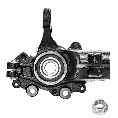 2.0L Front Steering Knuckles Kit for 2012-2018 Ford Focus, Driver Side Knuckle With Wheel Hub Bearings Assembly, 2-Piece Replacement