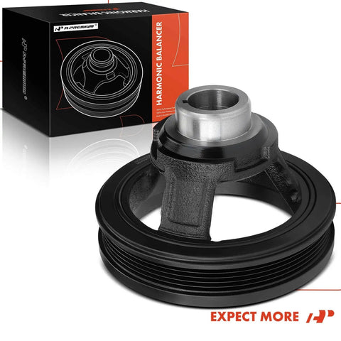 Harmonic Balancer Crankshaft Pulley For 2017-2022 Chevrolet Colorado And 2017-2022 GMC Canyon V6 3.6L Black Finish With Degree Markings