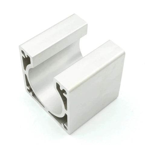 Sturdy Aluminum Nema 34 Stepper Motor Mounting Bracket For CNC Router Engraving And Milling Machines 86x86x80mm shown in side view