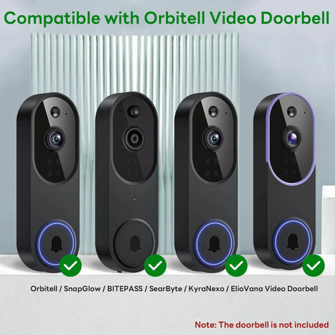 Anti-Theft Doorbell Camera Mount For Orbitell Video Doorbell, No-Brainer Anti-Blocks Motion Sensor, Adjustable Bracket display.