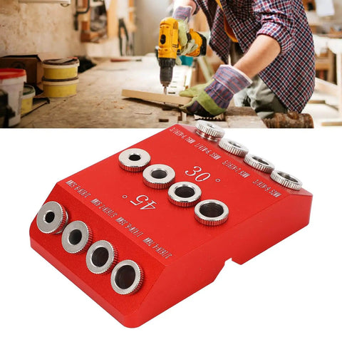 Pro Grade Multi Angle Hole Jig For 30 Degree 45 Degree And 90 Degree Drilling In Aluminum Alloy Woodworking Tool