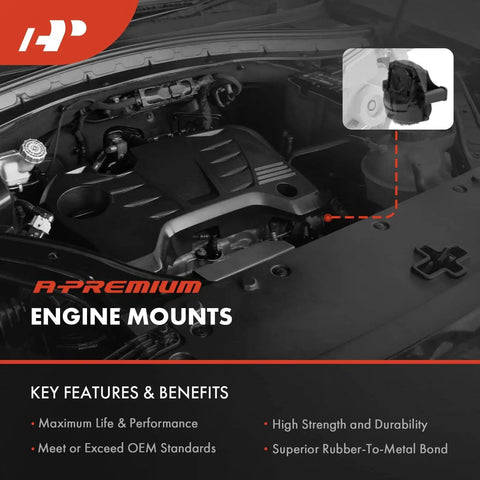 2-Piece Front Left And Right Engine Motor Mount Set For Chevy GMC Cars And SUVs Fits Malibu Impala Camaro C10 C20 Suburban