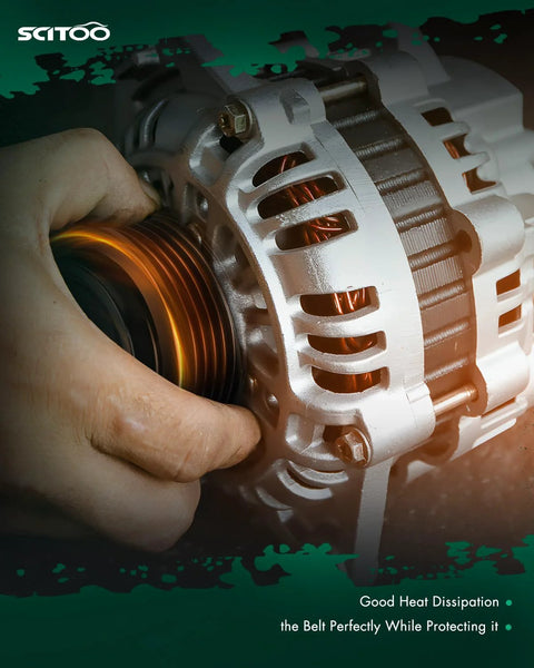 Beefed Up 170A High Output Alternator Replacement For GM Trucks And SUVs 6.2L V8 with 6 Groove CW Pulley in hand