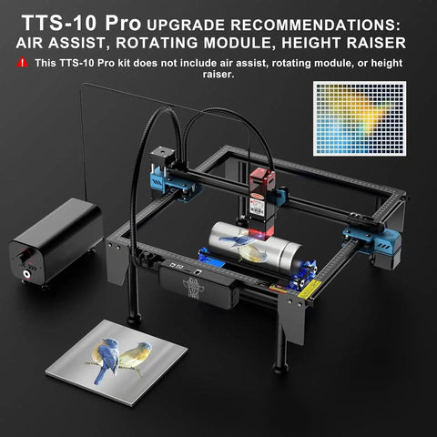 Powerful 10000mW Laser Engraver For Wood Metal Acrylic Glass With 30000mm Per Minute Cutting Speed And 0.069mm Spot
